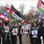 Hundreds of protesters in Berlin demand the release of Palestinian prisoners from Israeli prisons
