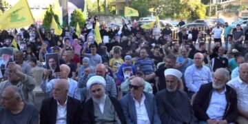 تجمع همبستگی در بعلبک برای اعلام سپاس و وفاداری به جمهوری اسلامی ایران