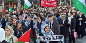 Hundreds in Sweden protest Israeli attacks, ceasefire violations in Gaza
