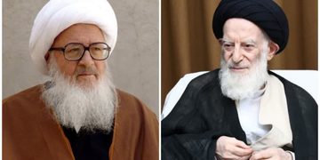 آية الله العظمى وحيد الخراساني يعزّي ذوي آية الله العظمى الشبيري الزنجاني برحيله