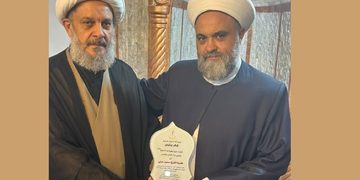 حوزة بقية الله الأعظم في منطقة تول بقضاء النبطية تكرّم الشيخ صهيب حبلي